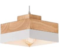 ZBZFGE Decor Adjustable Imitation Wood Grain Iron Metal Pendant - Double Line Chandelier Droplight Ceiling Lamp Hanging Suspension Light Compatible with Home Bar Lighting D,