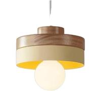 ZBZFGE Decor Adjustable Imitation Wood Grain Iron Metal Pendant - Double Line Chandelier Droplight Ceiling Lamp Hanging Suspension Light Compatible with Home Bar Lighting D,