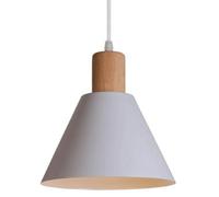 ZBZFGE E27 Base Single-Head Chandelier Industrial Style Pendant and Personalized Wrought Iron Hanging Lamp Living Dining Room Decoration Light Fixtures,Hanging Light(White)