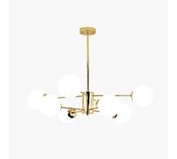 ZBZFGE E27 Jane Ou Magic Bean Chandelier Sputnik Glass Lampshade During Light Fixture Base Adjustable Height Ceiling for Bedroom Living Room Dining Room-A 8 Head Made in China