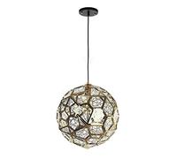 ZBZFGE E27 Lamp Stainless Steel Dinner Hall s for Living Room Bedroom Corridor Kitchen Office Chrome 40Cm Ceiling Chandelier 25cm,Hanging Light(Titaniumgold,50cm)
