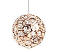 ZBZFGE E27 Lamp Stainless Steel Dinner Hall s for Living Room Bedroom Corridor Kitchen Office Chrome 40Cm Ceiling Chandelier 25cm,Hanging Light(Rose Gold,40cm)