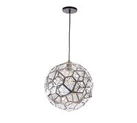 ZBZFGE E27 Lamp Stainless Steel Dinner Hall s for Living Room Bedroom Corridor Kitchen Office Chrome 40Cm Ceiling Chandelier 25cm,Hanging Light(Chrome,25cm)