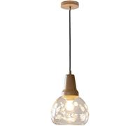 ZBZFGE Farmhouse Printing Glass Shade Pendant Fixture, Antique Rustic MI-NI Ceiling Hanging Mount Lamp Indoor Decor Suspended Lamps Kitchen Island Dinning Room,Chandelier Lamps