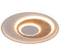 ZBZFGE Farmhouse Wood Grain Finish Hallway Light Mid Century Nordic Creativity Round Kitchen Ceiling Lamp Minimalist Aisle Chandelier for Stairs Bedroom Entryway Living Room/30Cm