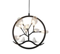 ZBZFGE Fashion Chandelier Vivid Bird Pendants Light Rustic Farmhouse Hanging Lamp Metal Ceiling Fixture for Kitchen Island Living Room Bedroom Rest Present