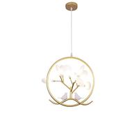 ZBZFGE Fashion Chandelier Vivid Bird Pendants Light Rustic Farmhouse Hanging Lamp Metal Ceiling Fixture for Kitchen Island Living Room Bedroom Rest Present