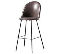 ZBZFGE Faux Leather Bar Stools, Counter Height Barstools Kitchen Bar Chairs Upholstered Island Dining Living Room Stools Chair, 26/30in, 330lbs (B-1ps,75cm/30in)