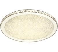 ZBZFGE Fixture Crystal Round Ceiling Light Luxury Flush Mount Ceiling Lamp All-Stainless Steel Mirror White Crystal Close to Ceiling Light