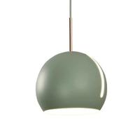 ZBZFGE French Minimalist Colorful Spherical Pendant Light - Personality Iron Art Hanging Lamp - Light Source Chandelier - Decorative Fixtures for Living Room, Cafe, Studio(Green)