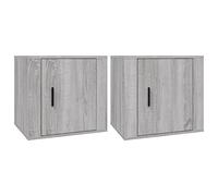 ZBZFGE Gabinete Multifuncional para Exteriores - Mesita de Noche Gris de 2 Piezas para Cocina, Sala de Estar, Dormitorio, Oficina en casa - Solución de Almacenamiento de 50x39x47 cm