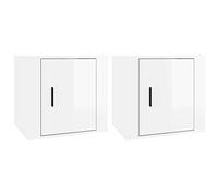 ZBZFGE Gabinete Multifuncional para Exteriores - Mesita de Noche Gris de 2 Piezas para Cocina, Sala de Estar, Dormitorio, Oficina en casa - Solución de Almacenamiento de 50x39x47 cm
