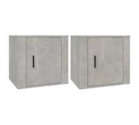 ZBZFGE Gabinete Multifuncional para Exteriores - Mesita de Noche Gris de 2 Piezas para Cocina, Sala de Estar, Dormitorio, Oficina en casa - Solución de Almacenamiento de 50x39x47 cm
