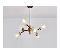 ZBZFGE Glass Pendant Lights Home Decor Pendant Light Fixtures Living Room Dining Room Bedroom Pendant Lights ，Crystal Chandelier for Living Room