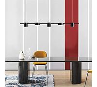 ZBZFGE Gold/Black LED Chandelier for Living Room, Bedroom, Dining Room & More - Dimmable and Easy to Install