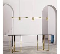 ZBZFGE Gold/Black LED Chandelier for Living Room, Bedroom, Dining Room & More - Dimmable and Easy to Install