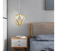 ZBZFGE Gold Chandelier Foyer Space Heart-Shaped Lamp Iron Hanging Indoor Style Pendant Light Fixtures Decor Fixtures,for Various Rooms