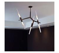ZBZFGE Herringbone Island Lights LED Chandelier Dimmable Pendant Light for Living Room and Dining with G9