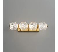 ZBZFGE Indoor LED Mirror Light Brushed Brass Vanity Lighting Acrylic Shade Living Room Make-up Desk Lamps Bathroom Waterproof Wall Sconce Bedside Decor Lamp (B)