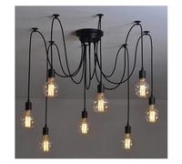 ZBZFGE - Industrial Pendant Lamp Multiple Adjustable Retro Loft Classic Living Room Decoration Indoor Fixture ，Crystal Chandelier for Living Room