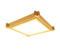 ZBZFGE Japanese-Style Scotch Pine Solid Wood Thin Led Bedroom Korean Minimalist Ceiling Lamp/58 * 7Cm