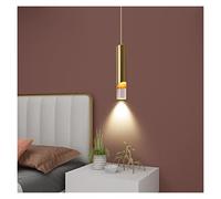 ZBZFGE Lamp, Bedroom Bedside Fishing Line Living Dining Room Small Bar Background Decorative Long Chandelier, LED Chandelier,Lighting,Hanging Light(Glod,TR