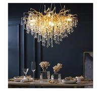 ZBZFGE Lamps Luxury Golden Crystal Ceiling Villa Bedroom Living Room Wall Light Home,s (One Color 120cm)