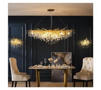 ZBZFGE Lamps Luxury Golden Crystal Ceiling Villa Bedroom Living Room Wall Light Home,s (One Color A180cm)