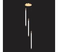 ZBZFGE Larged Entryway Foyer Staircase High Ceilings Long Tube Hanging Light Black Farmhouse Led Linear Chandelier for Living Room Dining Table Hall/D/3 Lights