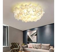 ZBZFGE LED Chandelier Lamp Sinuous Flush Mount Ceiling Light Art Deco Indoor Ceiling Flush Light with Acrylic Shade Petals LED Ceiling Lamp Chandelier Compatible with Living Room Kids Bedroo,H