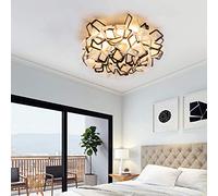 ZBZFGE LED Chandelier Lamp Sinuous Flush Mount Ceiling Light Art Deco Indoor Ceiling Flush Light with Acrylic Shade Petals LED Ceiling Lamp Chandelier Compatible with Living Room Kids Bedroo,H