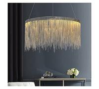 ZBZFGE LED Chandeliers Atmosphere Chain Chandelier High-End Villa Art Personality Lamps - Bedroom Living Room Restaurant Lights Ceiling Chandelier,Hanging Light(Coldwhite,80CM)
