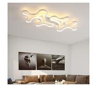 ZBZFGE Led Chandeliers Light Lighting Living Room Lights Compatible with Bedroom White Black Aluminum AC85- Home Chandelier Lamp Ceiling Chandelier,Hanging Light(White1head57