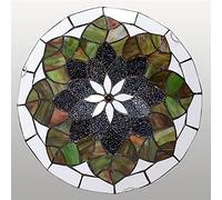 ZBZFGE Light Fixture Flush Mount, 12/16 Inch, Vintage Handmade Stained Glass Ceiling Lamps Chandeliers for Living Bedroom Dining Room Hallway Loft,DX23,30x9cm