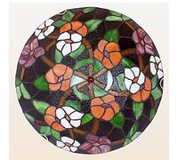 ZBZFGE Light Fixture Flush Mount, 12/16 Inch, Vintage Handmade Stained Glass Ceiling Lamps Chandeliers for Living Bedroom Dining Room Hallway Loft,DX23,30x9cm