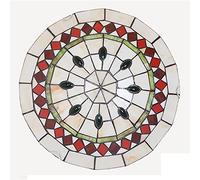 ZBZFGE Light Fixture Flush Mount, 12/16 Inch, Vintage Handmade Stained Glass Ceiling Lamps Chandeliers for Living Bedroom Dining Room Hallway Loft,DX23,30x9cm