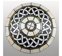 ZBZFGE Light Fixture Flush Mount, 12/16 Inch, Vintage Handmade Stained Glass Ceiling Lamps Chandeliers for Living Bedroom Dining Room Hallway Loft,DX23,30x9cm