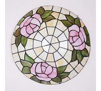 ZBZFGE Light Fixture Flush Mount, 12/16 Inch, Vintage Handmade Stained Glass Ceiling Lamps Chandeliers for Living Bedroom Dining Room Hallway Loft,DX23,30x9cm