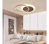 ZBZFGE Light Living Metal Lights Dimmable with Remote Control Ring Desige Ceiling Acrylic Hanging Lamp for Bedroom Study Room Kidsroom Eye Protection Chand,Gold-6 Ringe