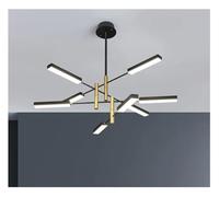 ZBZFGE Lights Luxury Living Pendant Style Bedroom Dining Room - Molecular LED Indoor Lighting,Led Chandeliers,Hanging Light(3 Colors Dimming,4 Head)