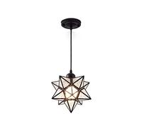 ZBZFGE Lights - Star Pendant Lamp Ceiling Hanging Chandelier Shade PVC Lampshade Compatible with Corridor Aisle Staircase Entrance Home Lighting Decoration, LED