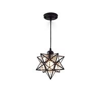 ZBZFGE Lights - Star Pendant Lamp Ceiling Hanging Chandelier Shade PVC Lampshade Compatible with Corridor Aisle Staircase Entrance Home Lighting Decoration, LED
