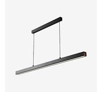 ZBZFGE Long Strip Pendent Lamp LED Dimmable Ceiling Hanging Dining Table Chandelier Minimalist Kitchen Living Room Adjustable Suspended Light Fixture,Hanging Light(A)