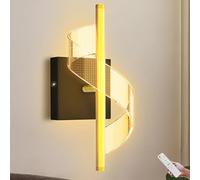 ZBZFGE Luces de Pared en Espiral LED Lámpara de Pared con batería sin conexión de alimentación Regulable con Control Remoto e Interruptor táctil Lámpara de batería de 10000 mAh Iluminación de Pared