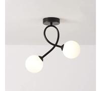 ZBZFGE Mid Century G9 Ceiling Lamp, Semi Flush Mount Ceiling Lights Compatible with Porch Stairway Closet Kitchen Laundry Room,Chandelier Lamps