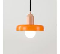 ZBZFGE Mid Century Light Kitchen Island Over Sink White Orange Green Glass Vintage Farmhouse Industrial Chandelier for Dining Room Table Bedroom Bathroom Restaurant Bar Cafe/Orange/Pin