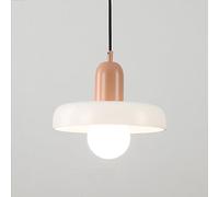 ZBZFGE Mid Century Light Kitchen Island Over Sink White Orange Green Glass Vintage Farmhouse Industrial Chandelier for Dining Room Table Bedroom Bathroom Restaurant Bar Cafe/White/Pink