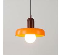 ZBZFGE Mid Century Light Kitchen Island Over Sink White Orange Green Glass Vintage Farmhouse Industrial Chandelier for Dining Room Table Bedroom Bathroom Restaurant Bar Cafe/Orange/Red