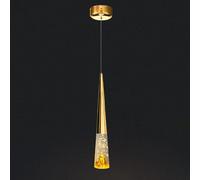 ZBZFGE Mid Century Minimalistd Bedside Light Bubble Crystal Dining Room Hanging Lamp Nordic Creativity Bedroom Chandelier Height Adjustable Indoor Lighting for Kitchen Island