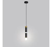 ZBZFGE Minimalist Bedroom Long Line Chandelier LED Metal Bedside Ceiling Pendent Lamp Luxury - TV Background Small White Warm Light Black Gold, Wall,Hanging Li